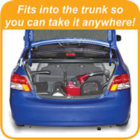Pack & Go Scooter in car trunk