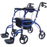 Hugo Rolling walker with a seat