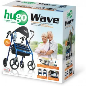 Emballage pour la vente au detail de la marchette à 4 roues Wave de Hugo®