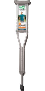 Hugo® Comfort Max Lightweight Aluminum Crutches packaging