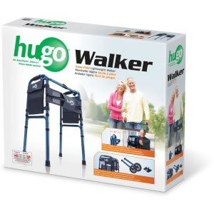 One Touch Button Hugo® Easy-Fold Lightweight Walker retail box