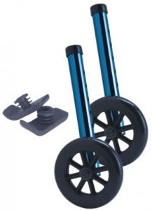 Bonus Pack Includes 5" Walker Wheels & Glides. Allows the walker to glide easily over most surfaces.