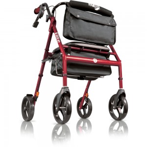 Hugo® Elite Rollator, Garnet Red