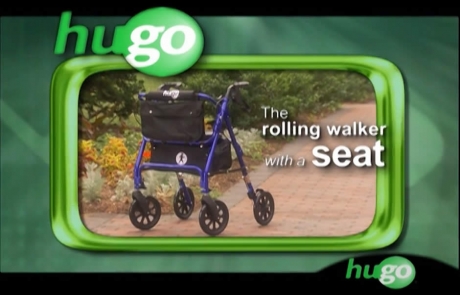 Hugo® Elite - Rolling Walker with a seat