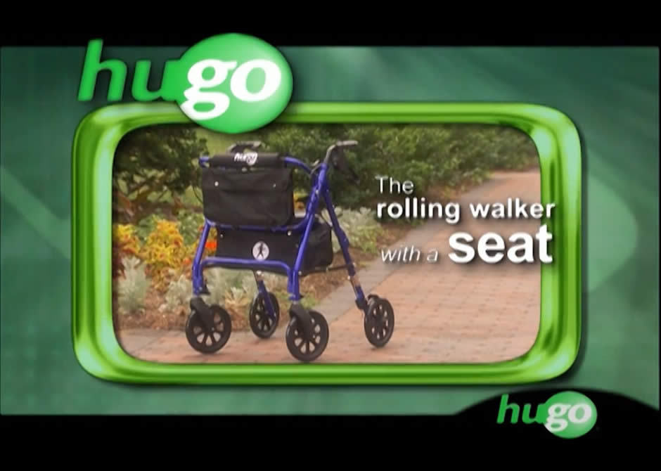 Hugo® Elite Rolling Walker with a seat video Hugo®