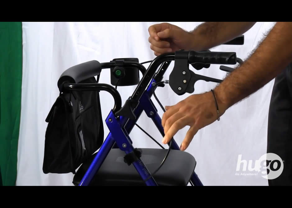 How to adjust the handles of your Hugo® rollator